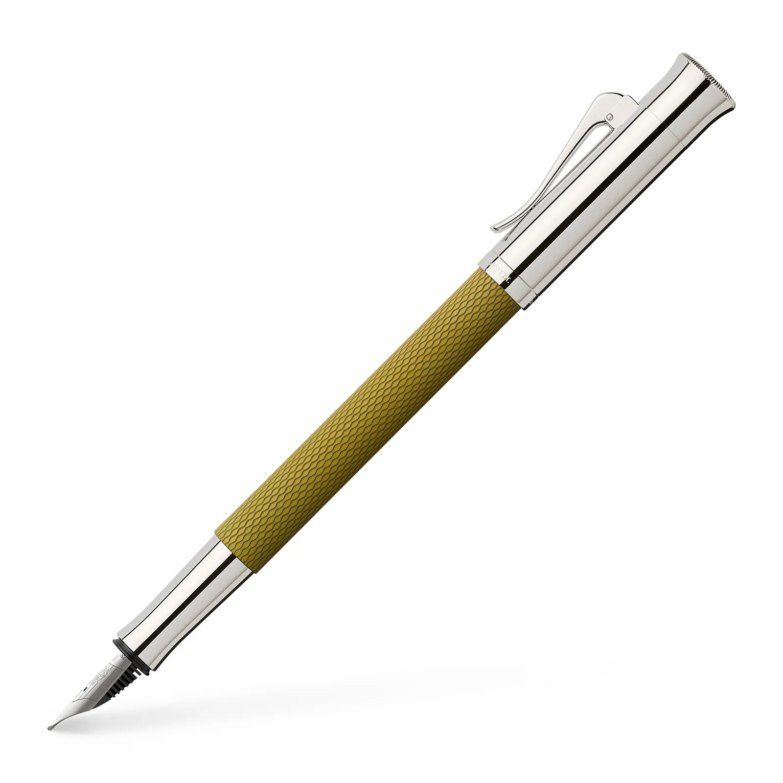 GRAF VON FABER CASTELL Guilloche Olive Green Fountain Pen-Broad