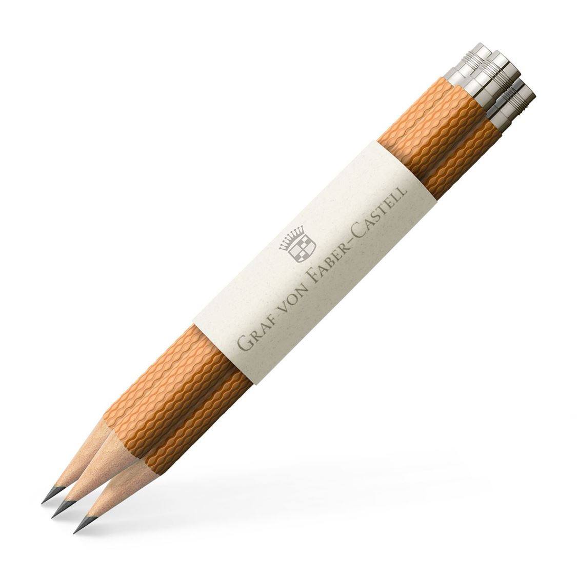 GRAF VON FABER CASTELL 3 Pocket Pencils Cognac