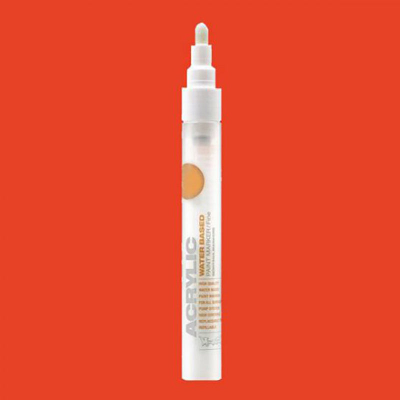 MONTANA Acrylic Marker 2mm F3000 Fluo Fire Red