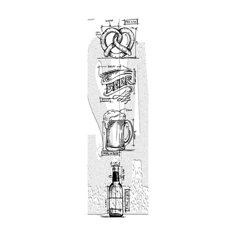 TIM HOLTZ Blueprint Strip Stamps Beer