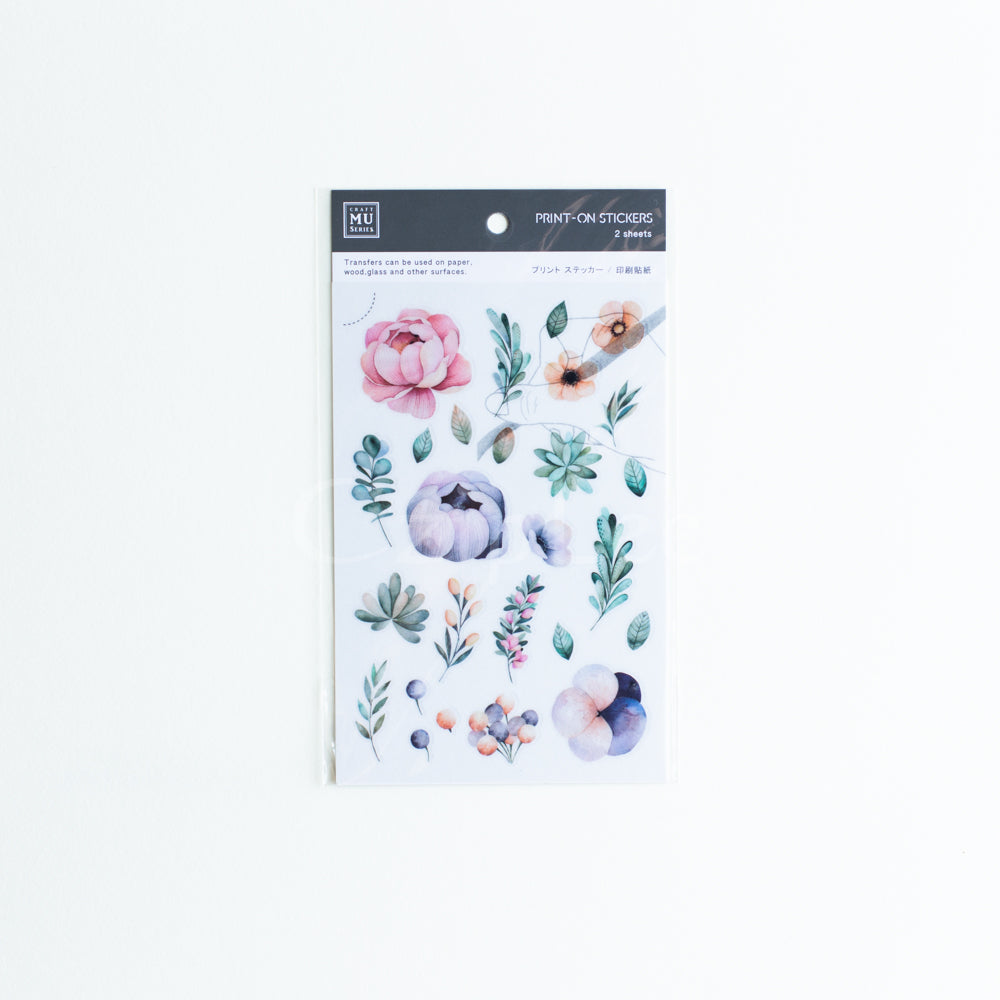 MU Print-On Sticker 2s 011-Summer Garden