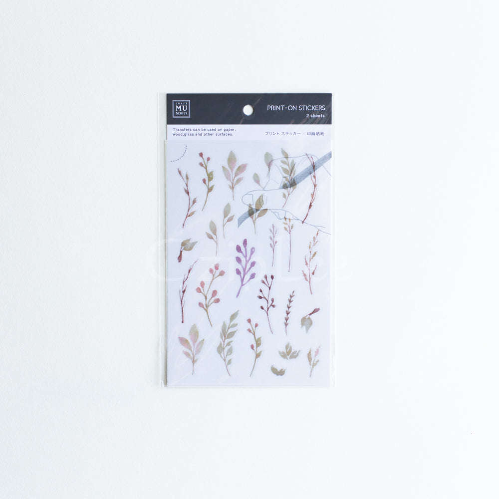 MU Print-On Sticker 2s 013-Pastel Spring Flowers