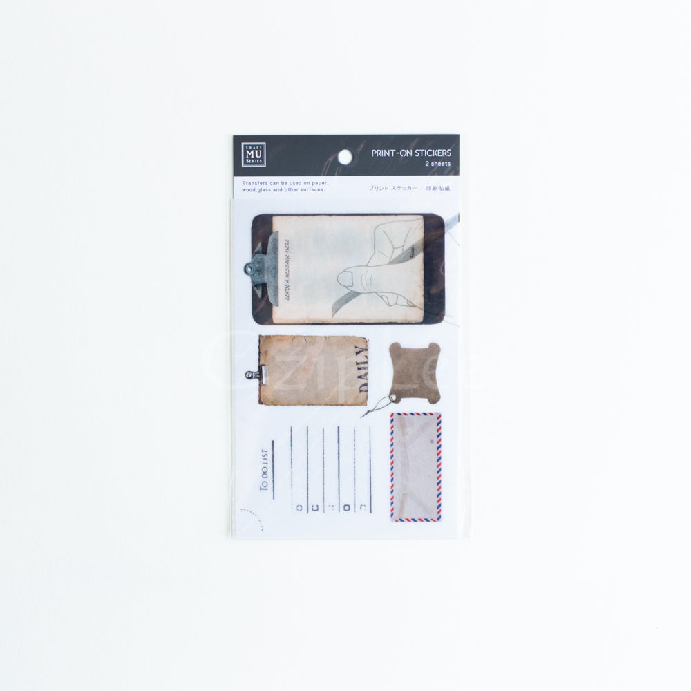 MU Print-On Sticker 2s 020-Ephemera Papers