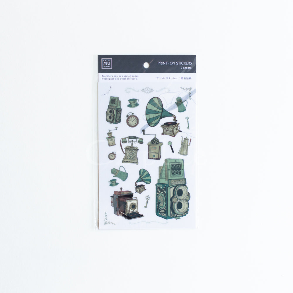 MU Print-On Sticker 2s 019-Antique Goods