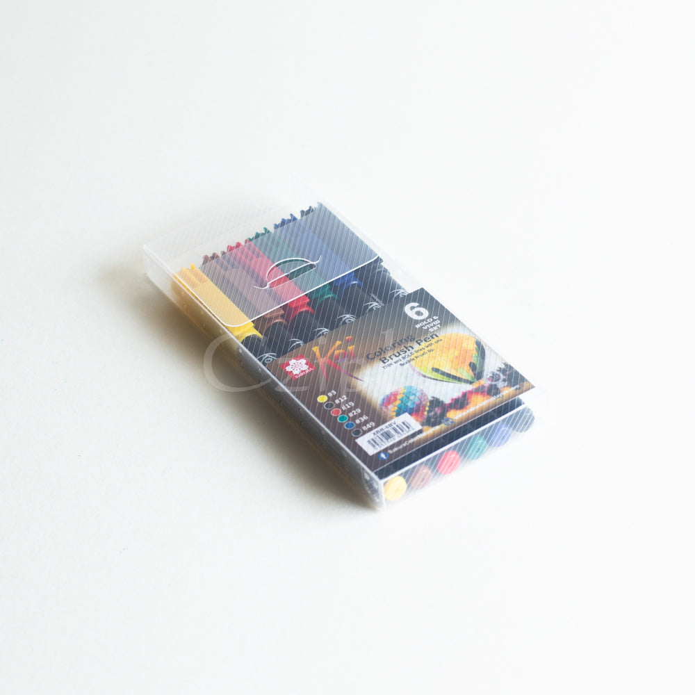 SAKURA Koi Brush Pen 6s Bold & Vivid XBR-6BV