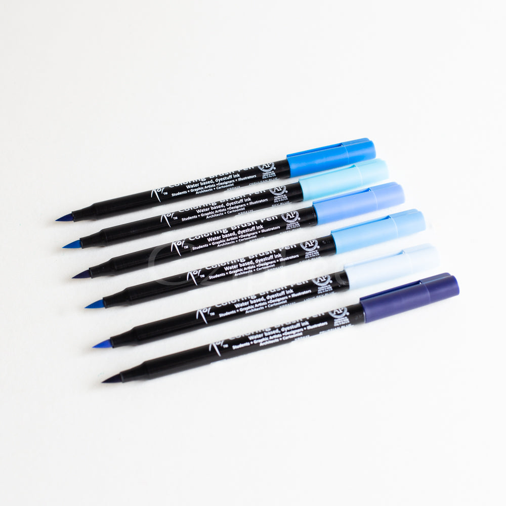 SAKURA Koi Brush Pen 6s Ocean Paradise XBR-6OP