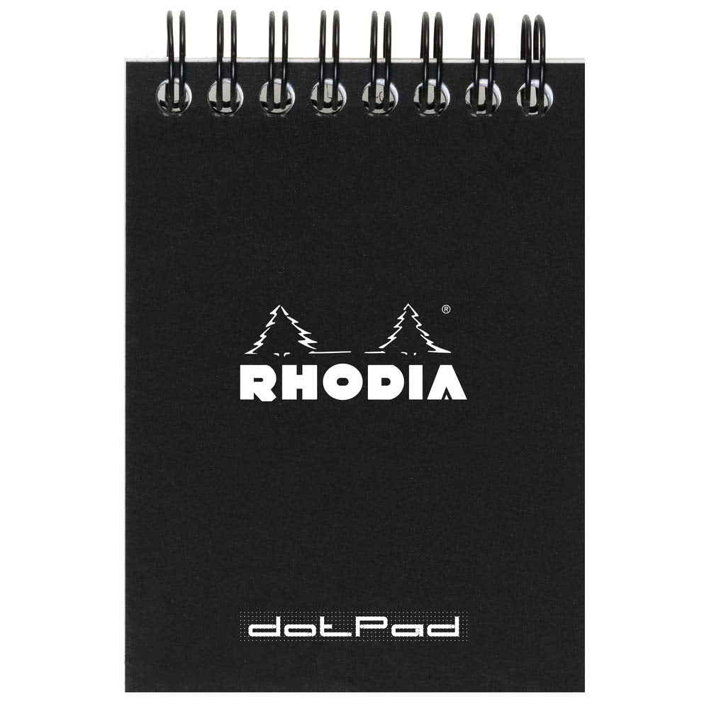 RHODIA Classic Notepad A7 75x105mm Dot Black