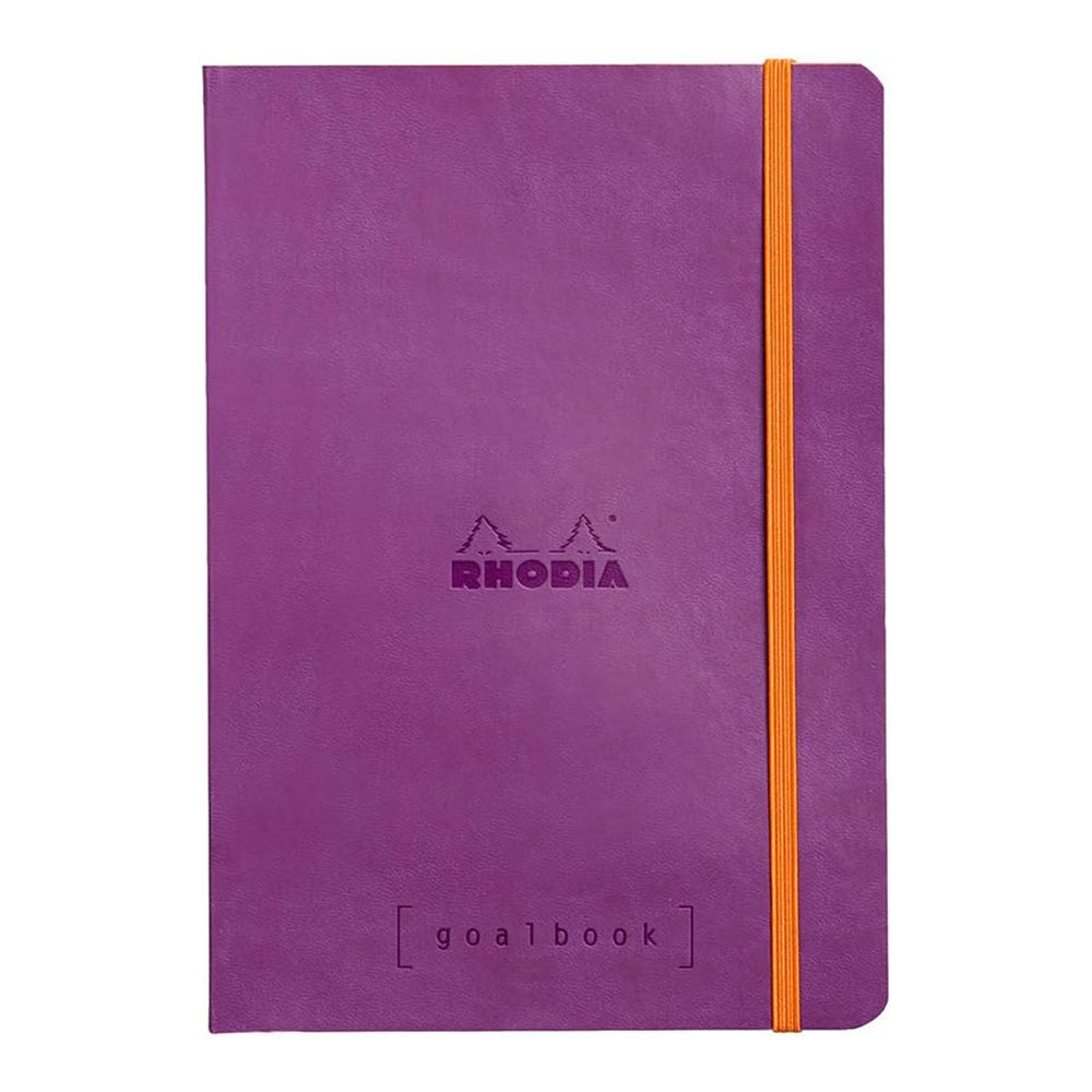 RHODIArama Goalbook A5 Ivory Dot Soft-Purple