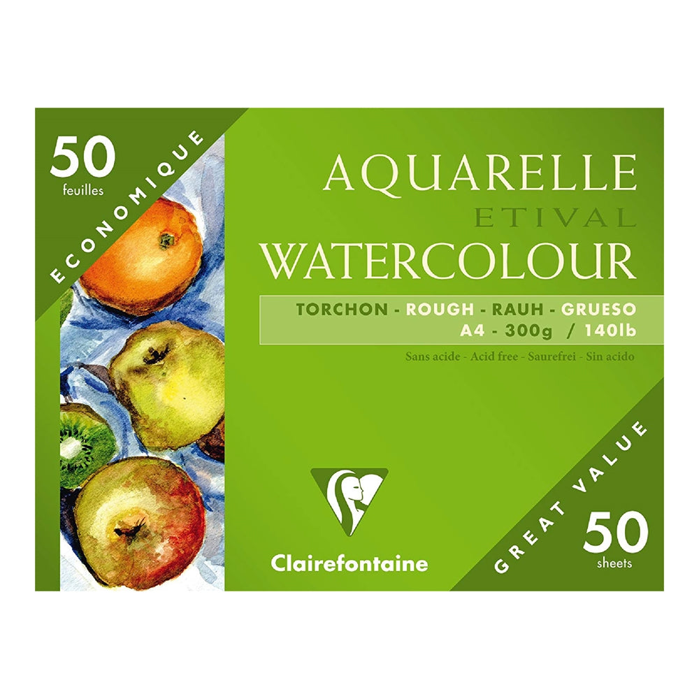 CLAIREFONTAINE Etival Maxi Pack Rough 300g A4 50s Default Title