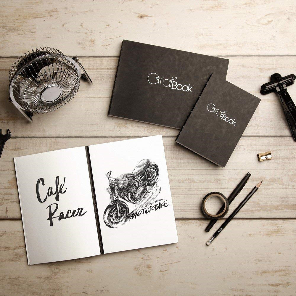 CLAIREFONTAINE Graf Book 360 Raw Bind A6 100g Default Title