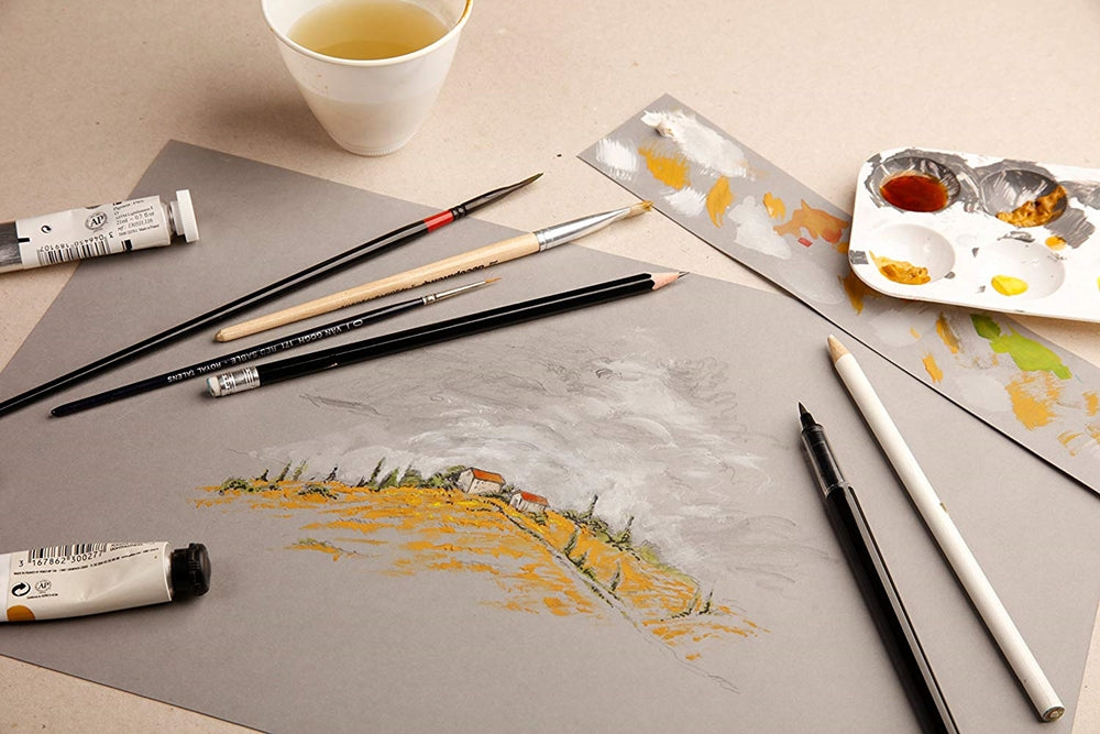 CLAIREFONTAINE Paint ON Pad A5 250g Grey 30s Default Title