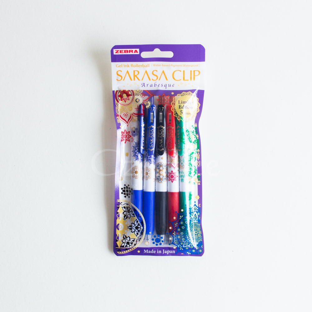 ZEBRA Sarasa Clip LE Arabesque 0.7mm 5 Col Set