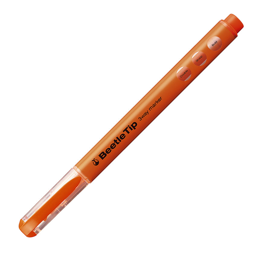 KOKUYO Beetle Tip 3-Way Highlighter Orange Default Title