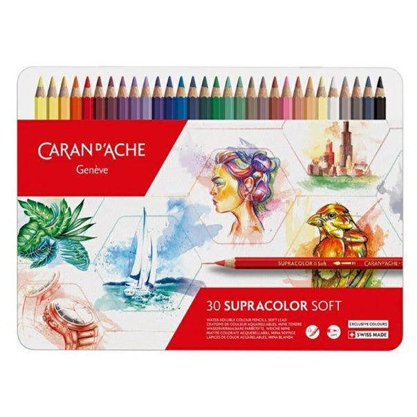 CARAN D'ACHE Supracolor 30th Year Edition Metal Box Set of 30s Default Title