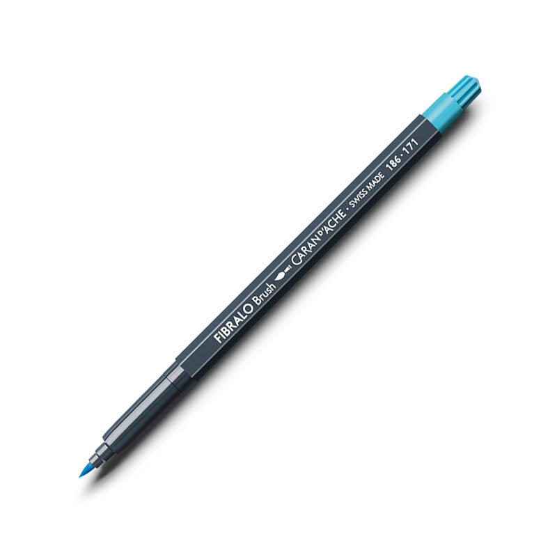CARAN D'ACHE Fibralo Brush Turquoise Blue