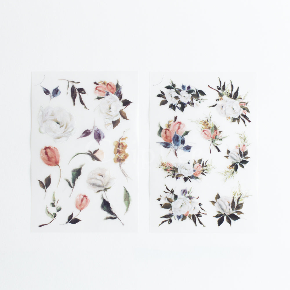 MU Print-On Sticker 2s 033-Oil Painting Roses