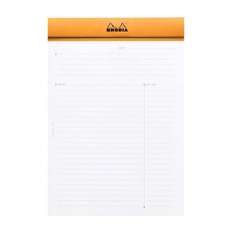 RHODIA Basics Meeting Pad No.16 A5 148x210mm Orange Default Title