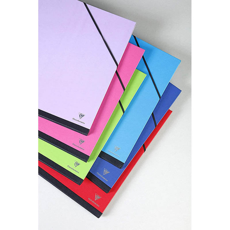 CLAIREFONTAINE Kraft Art Folders With Elastics A2 47x62cm Black Default Title