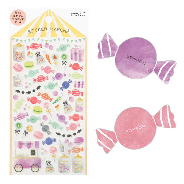 MIDORI Sticker Marché 2368 Candy