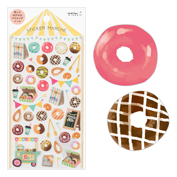 MIDORI Sticker Marché 2370 Doughnut