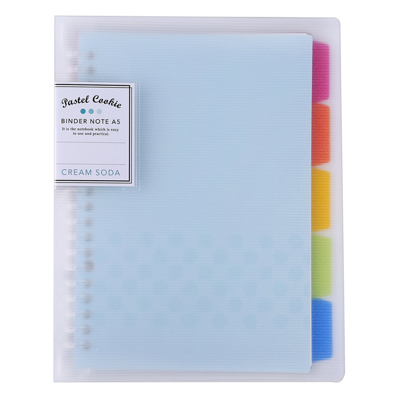 KOKUYO Pastel Cookie Binder Note A5 Cream Soda Default Title