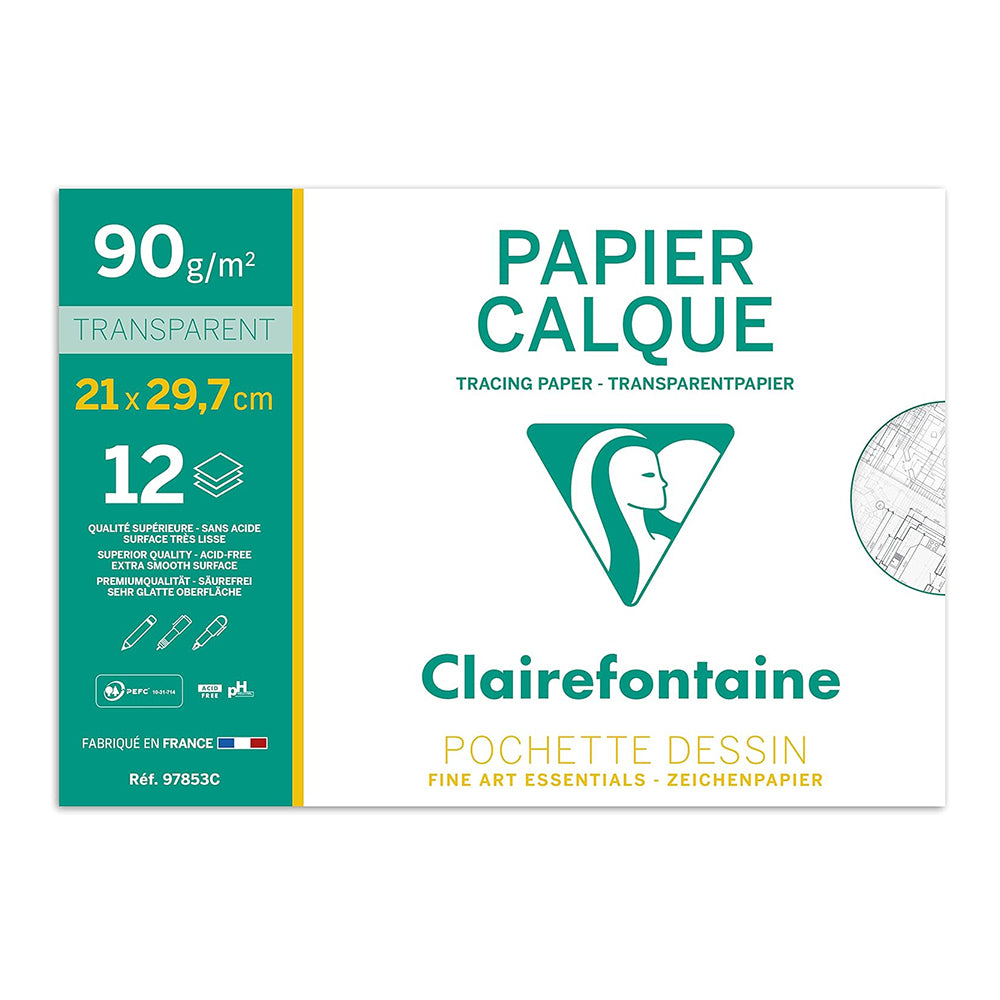 CLAIREFONTAINE Superior Tracing Paper 90/95g A4 10 sheets