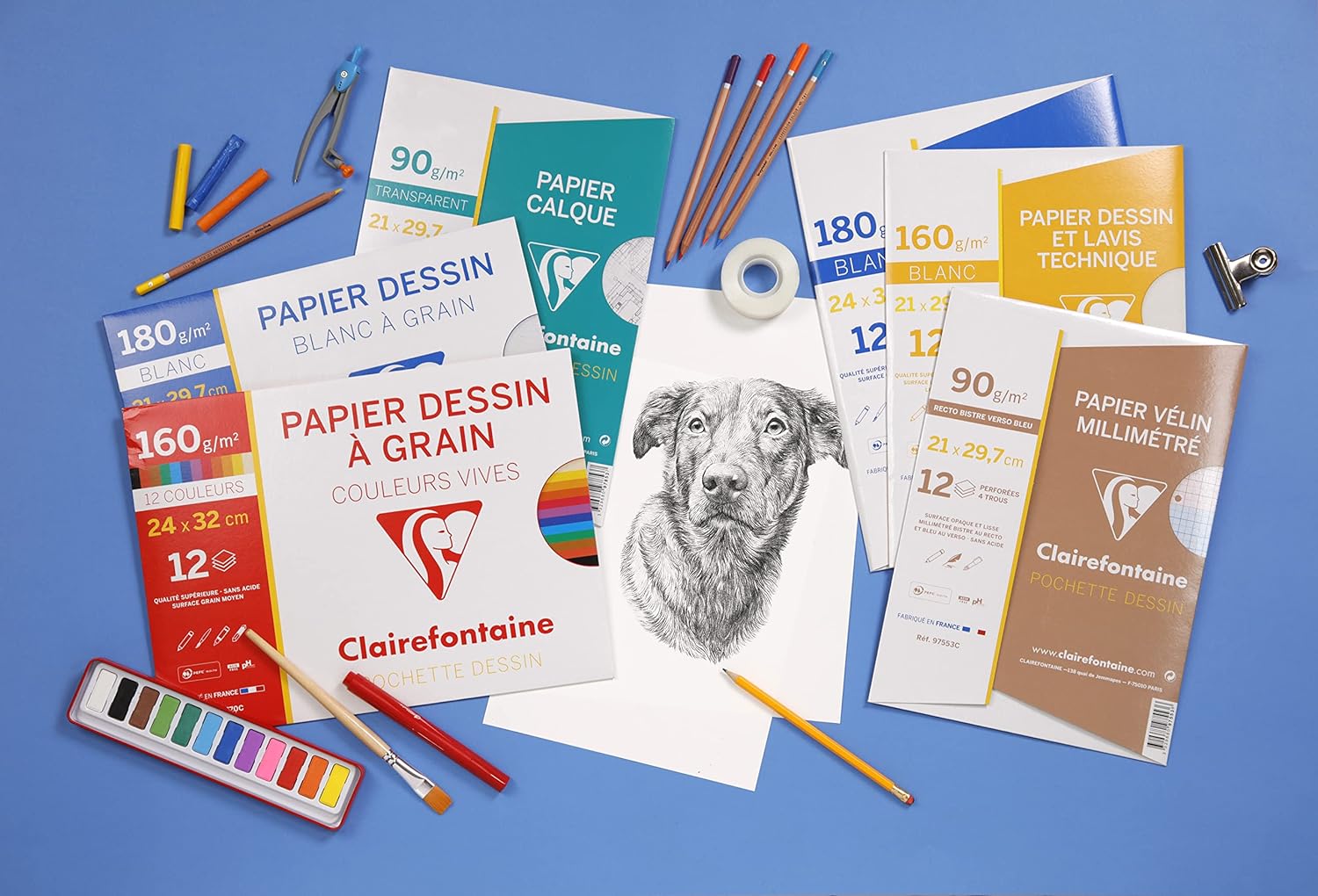 CLAIREFONTAINE Superior Tracing Paper 90/95g 24x32cm 10 sheets