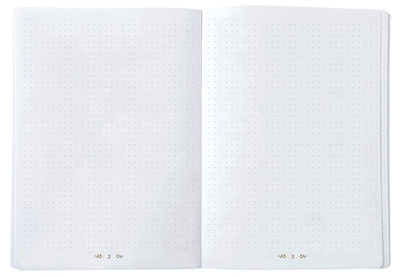 QUO VADIS Life Journal Dots L 15x21cm Blue-Grey 1218730
