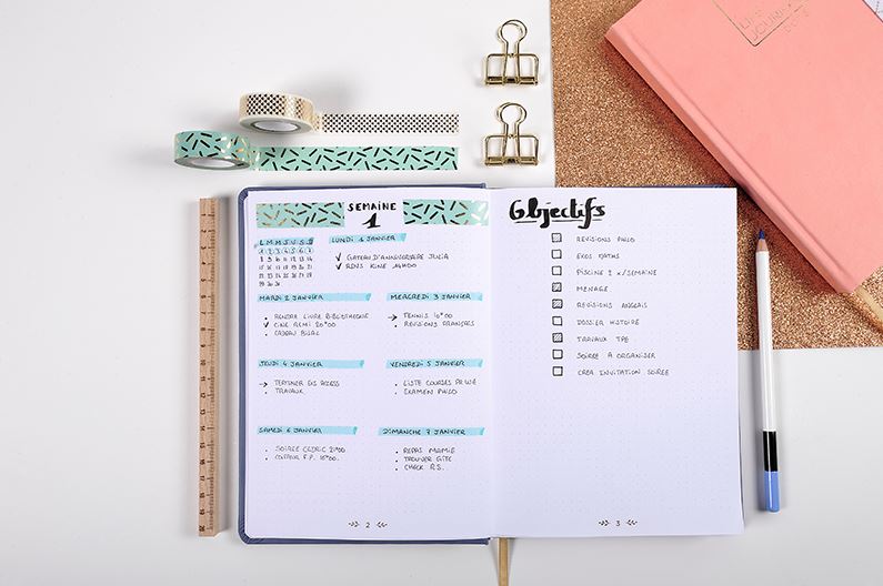 QUO VADIS Life Journal Dots L 15x21cm Blue-Grey 1218730