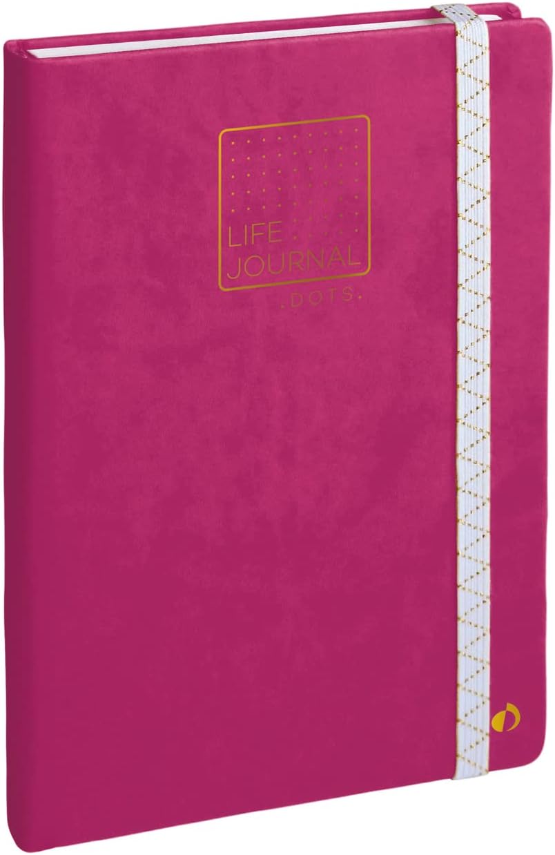 QUO VADIS Life Journal Dots L 15x21cm Plum Default Title