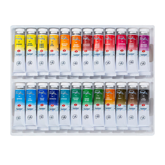 WHITE NIGHTS Artists Watercolour Set 24x10ml Tubes