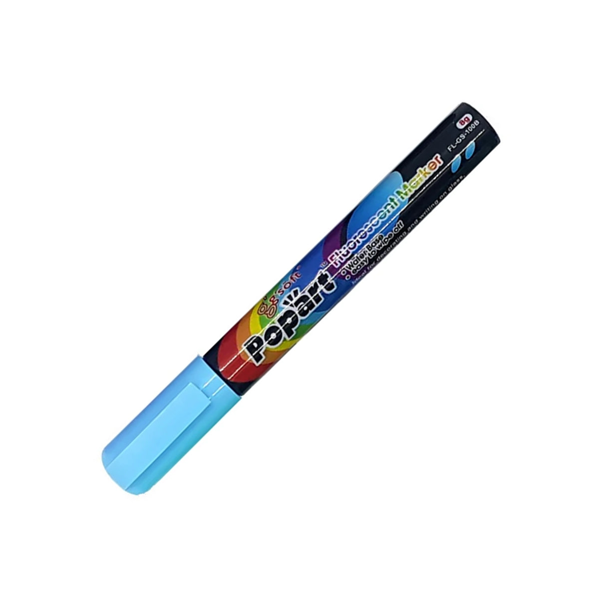 POP ART Fluorescent Marker-Small-Blue