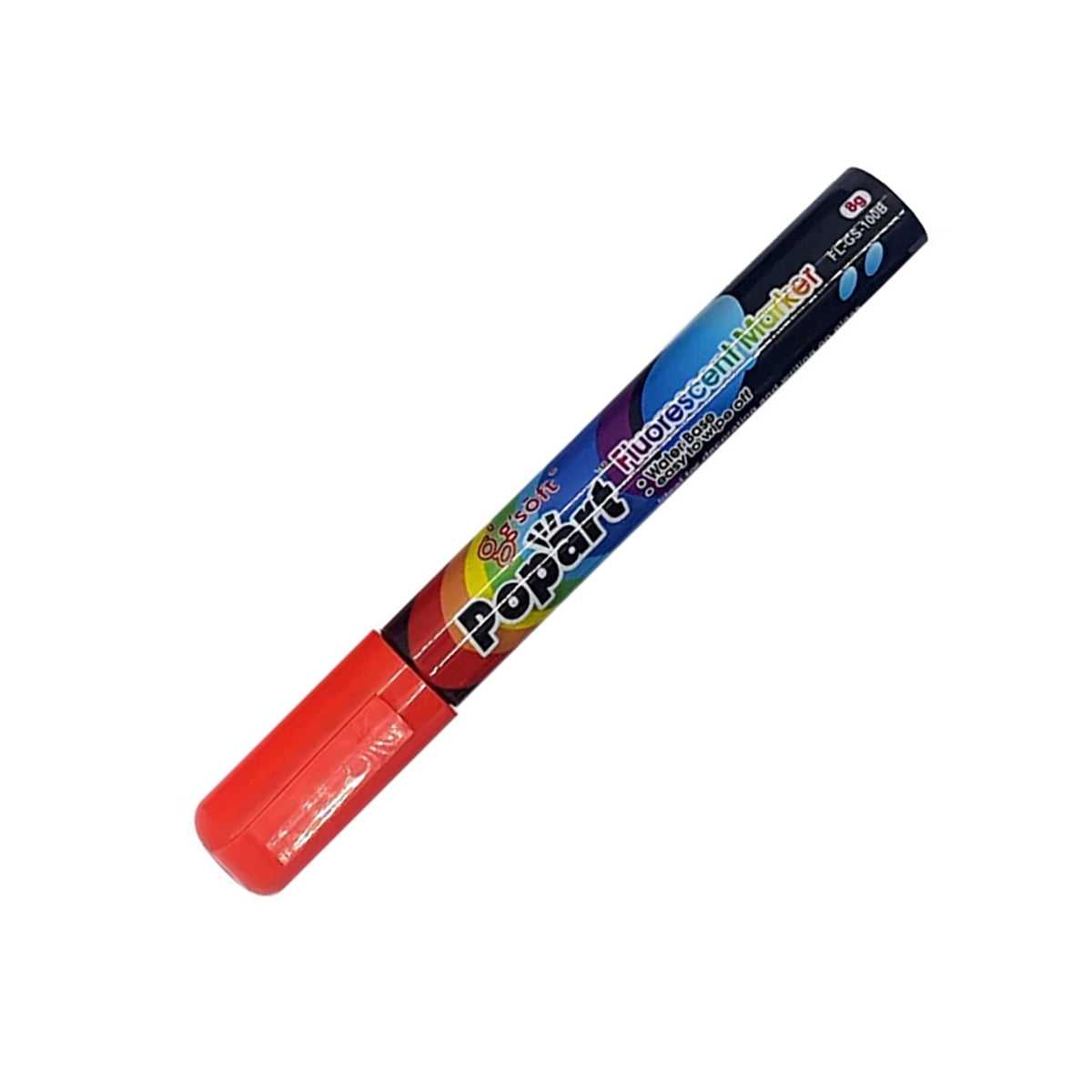 POP ART Fluorescent Marker-Small-Red