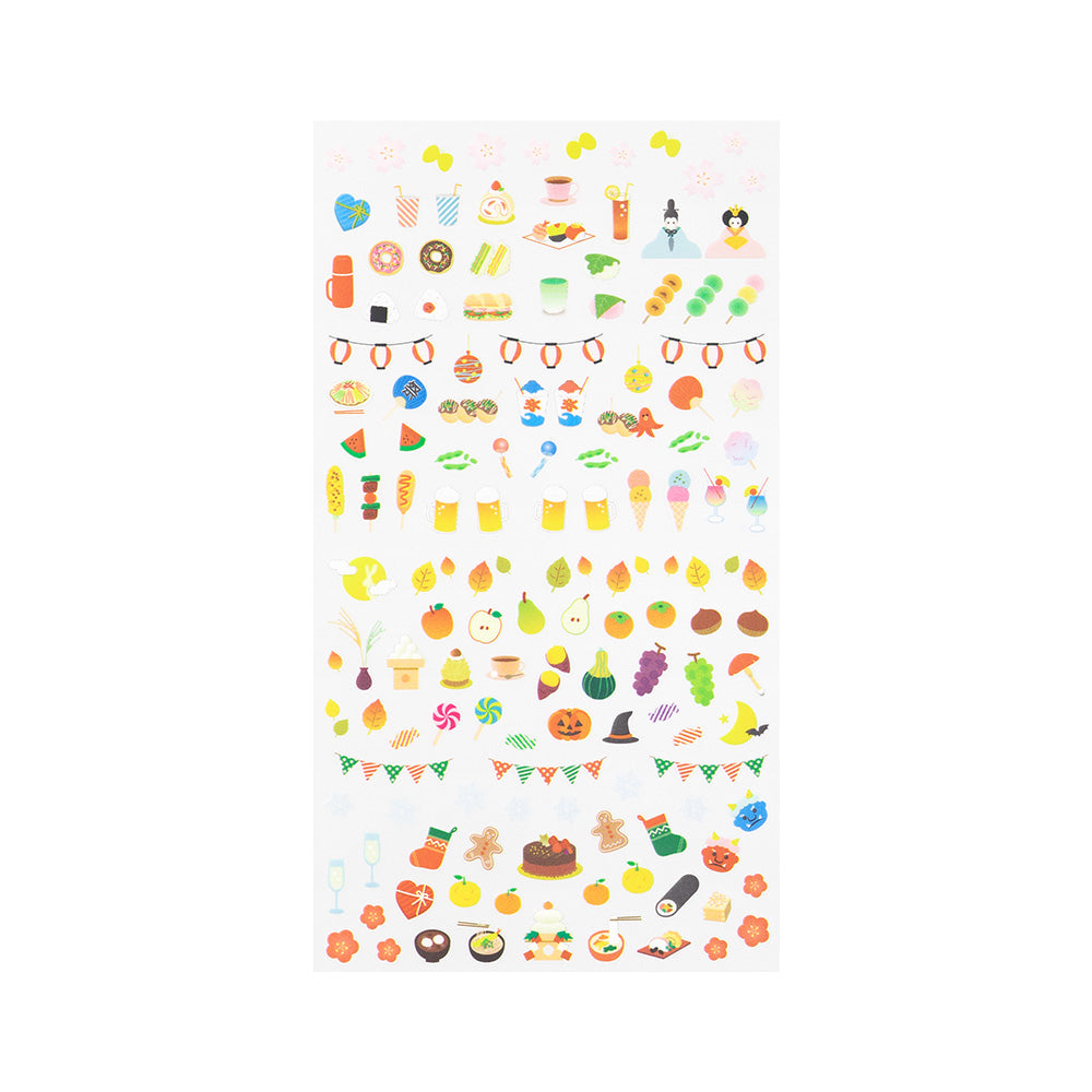 MIDORI Sticker Schedule 2392 Season Food