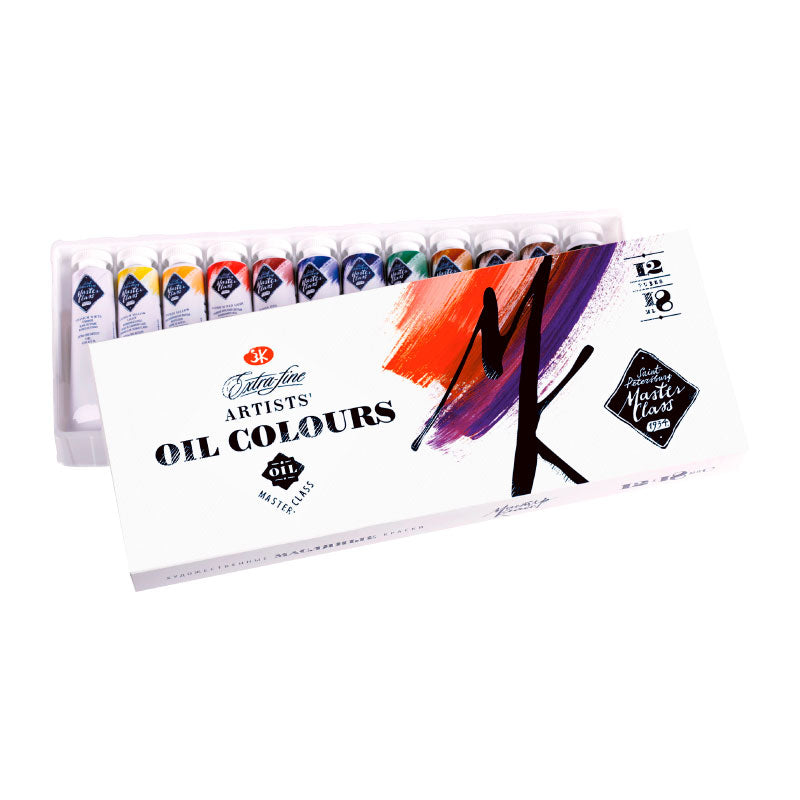 MASTER-CLASS Artists Oil Colour Set 12x18ml tubes
