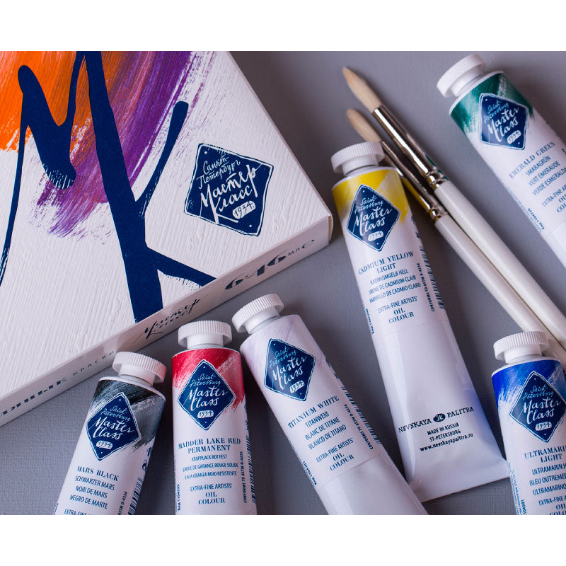 MASTER-CLASS Artists Oil Colour Set 12x18ml tubes