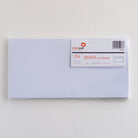 WHITE Envelopes 4.38"x8.75" 100g 20s MP P&S