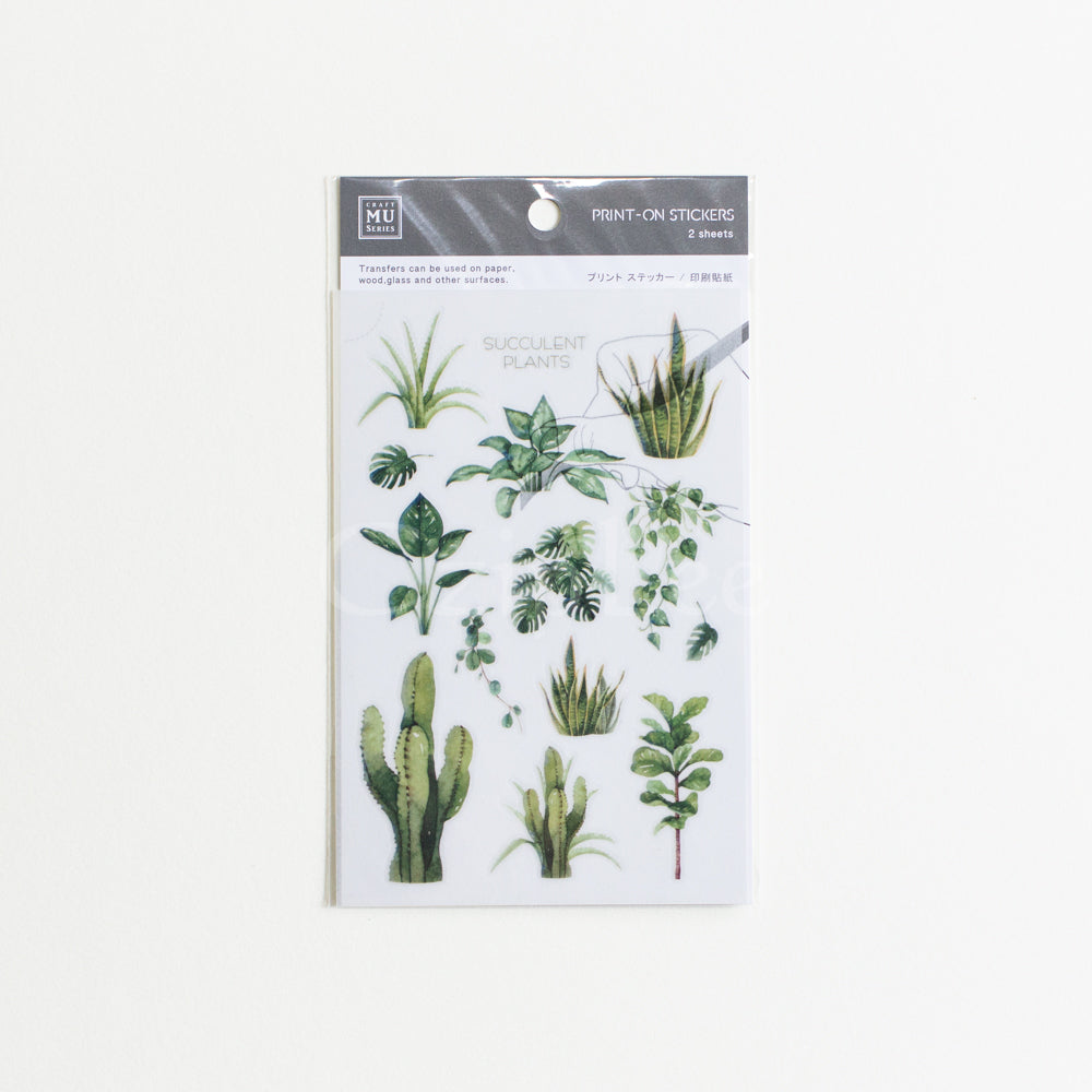 MU Print-On Sticker 2s 037-Cactus & Succulent Plan