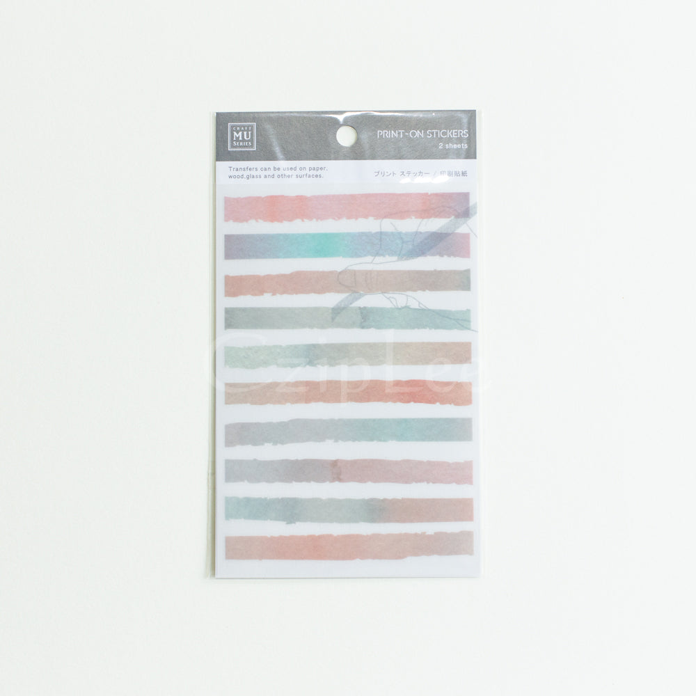 MU Print-On Sticker 2s 042-Pastel Watercolour Geom