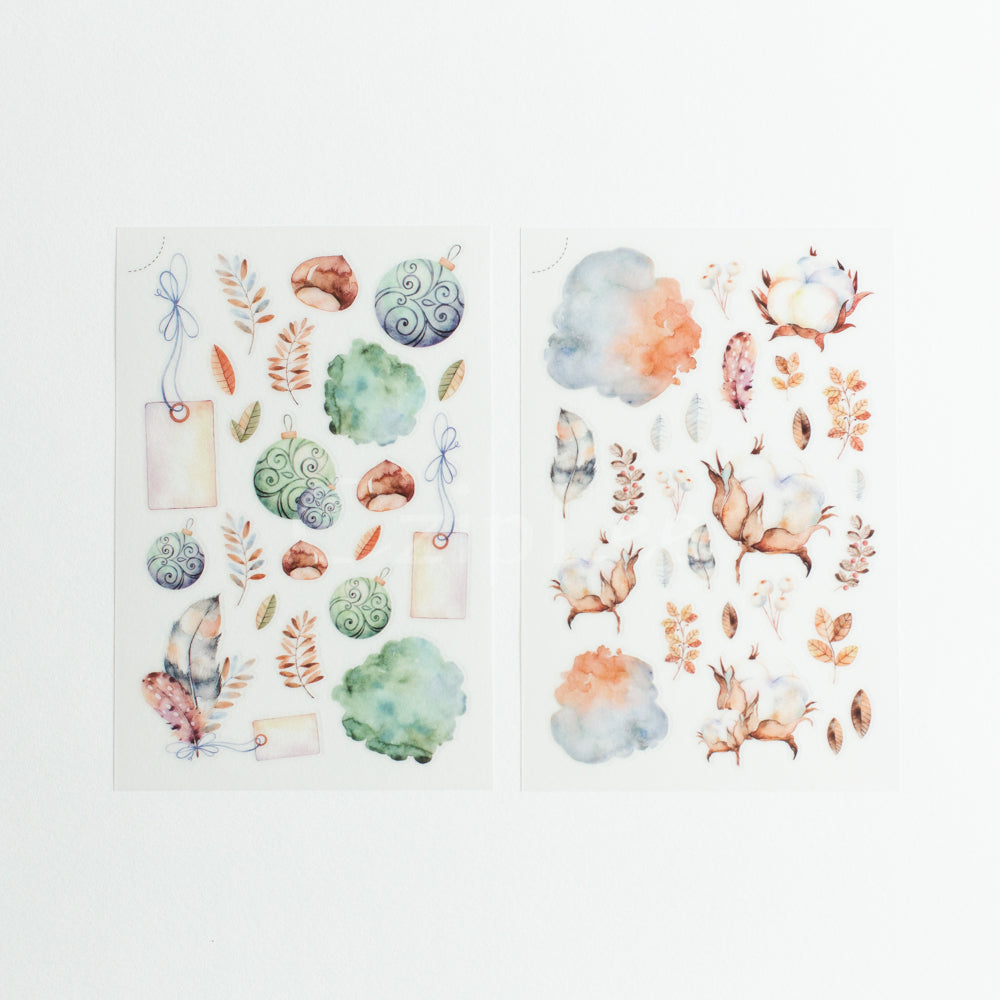 MU Print-On Sticker 2s 043-Autumn Blue Bird