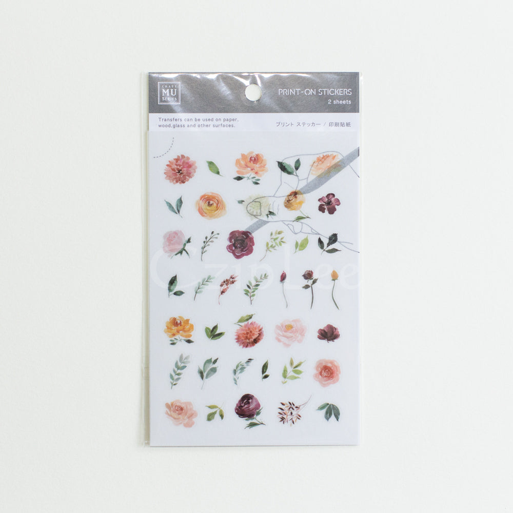 MU Print-On Sticker 2s 044-Sunshine Roses