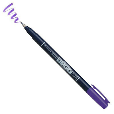 TOMBOW Fudenosuke Brush Pen-Hard-Purple
