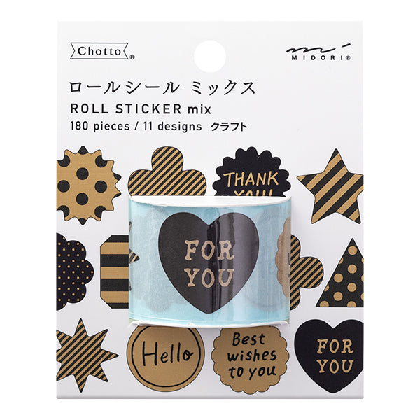 MIDORI Roll Sticker Mix Craft