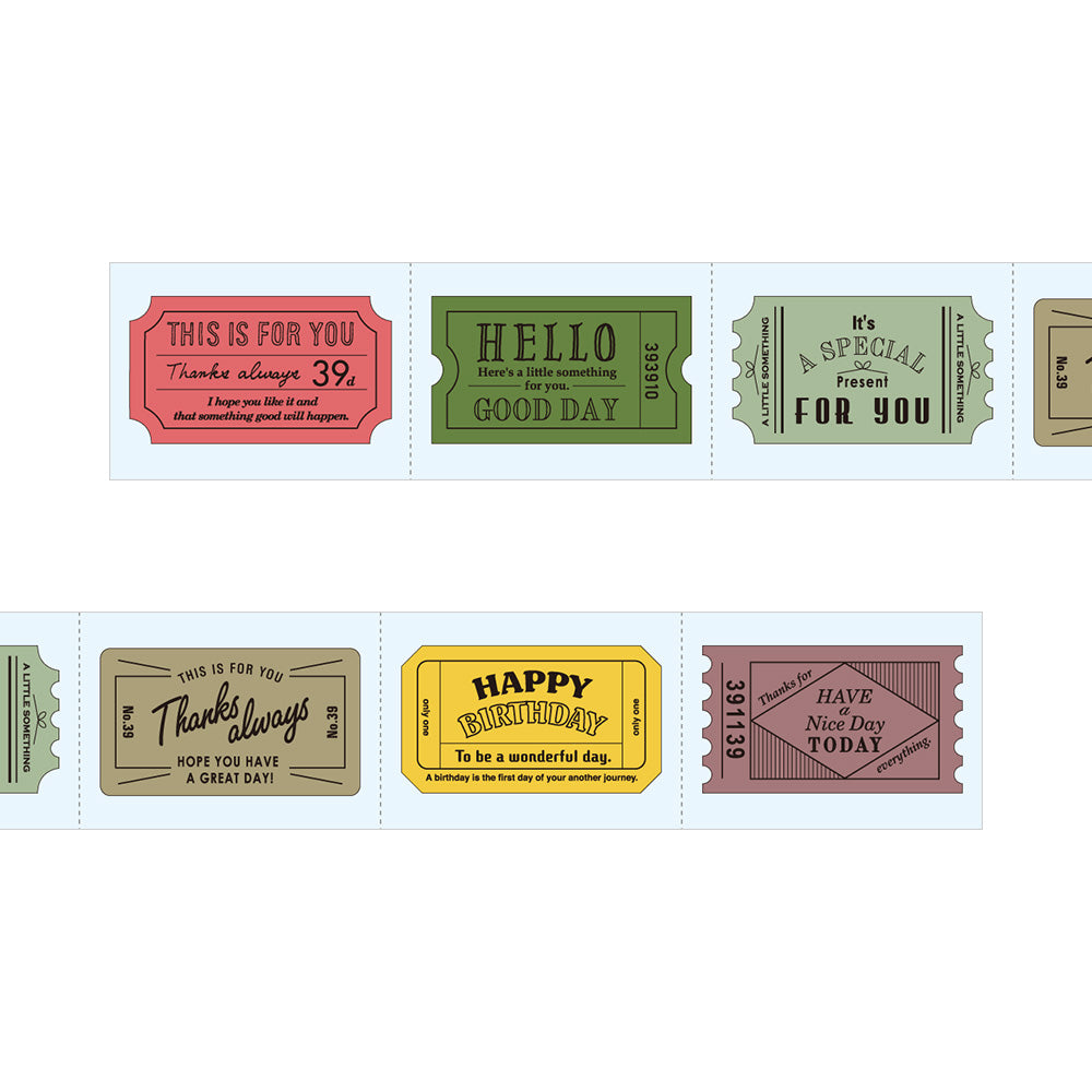 MIDORI Roll Sticker Ticket Craft
