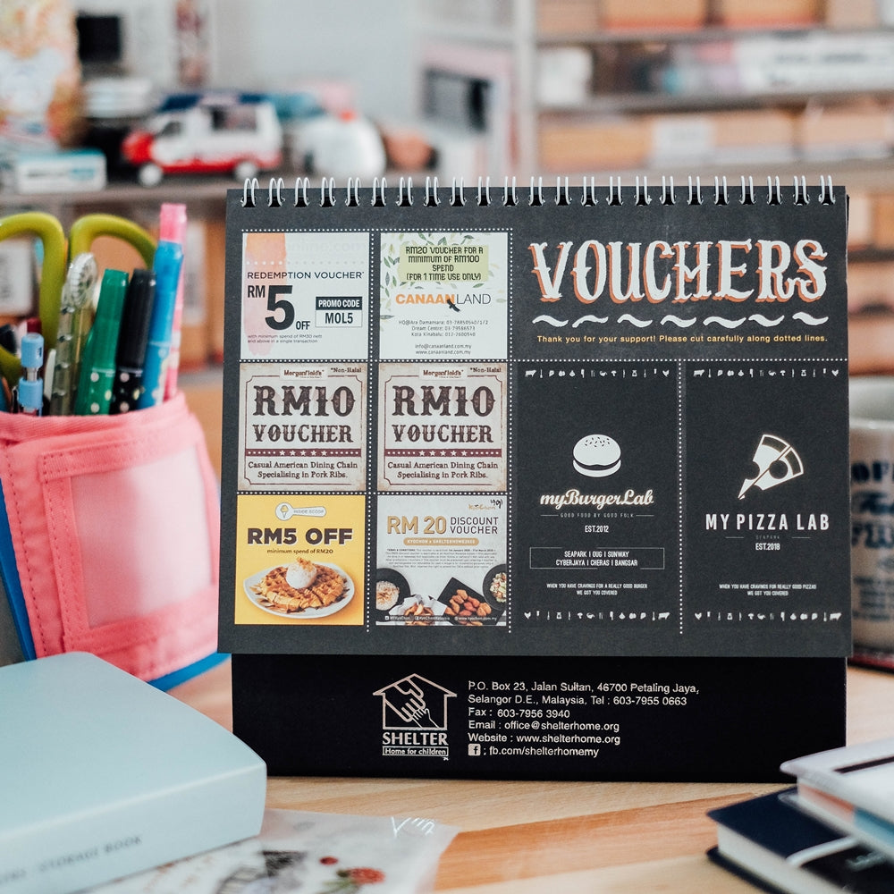 Shelter Home Charity Calendar 2022