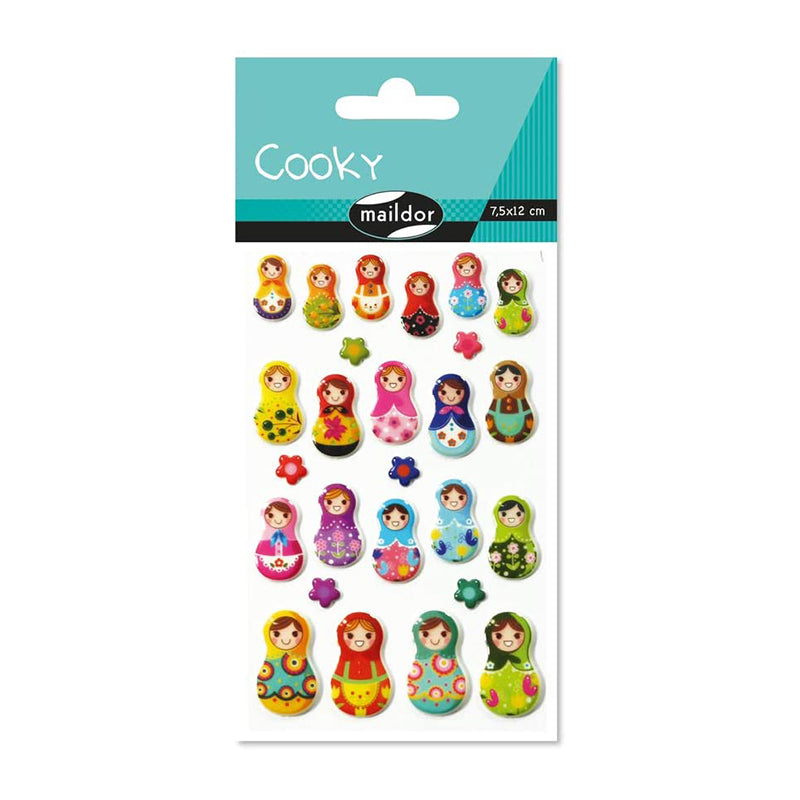 MAILDOR 3D Stickers Cooky Russian dolls 1s Default Title