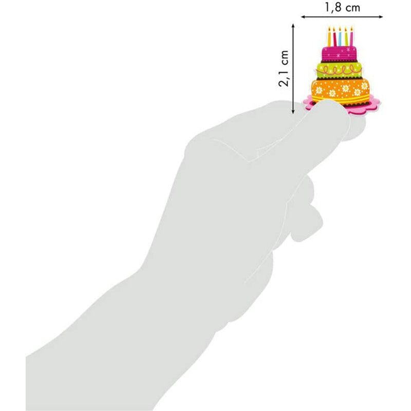 MAILDOR 3D Stickers Cooky Birthday 1s