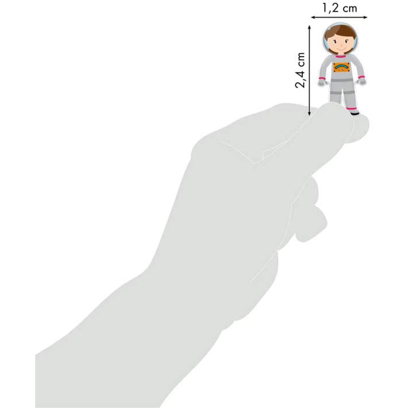 MAILDOR 3D Stickers Cooky Space rocket 1s