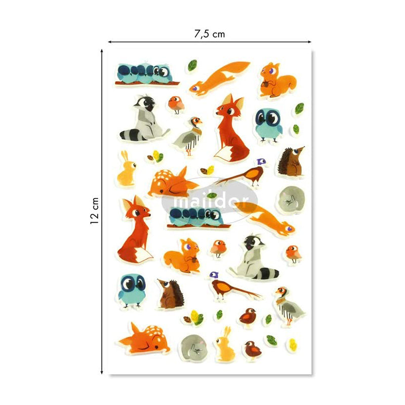 MAILDOR 3D Stickers Cooky Animals Of The Forest 1s Default Title