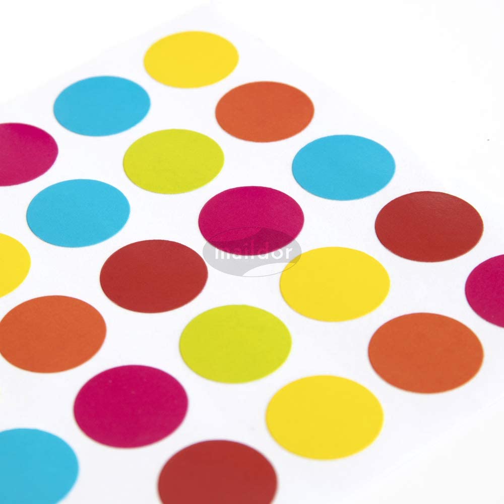 MAILDOR Geo Stickers Initial Circles 4s